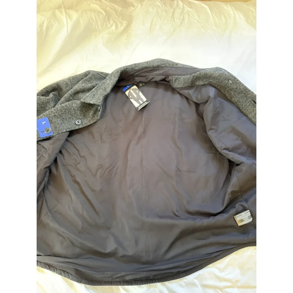 Banana Republic Jacket Mens Large Gray Button Shacket NWT